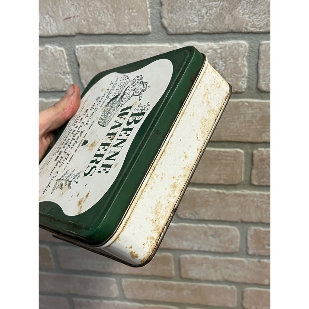 Vintage Benne Wafers Metal Tin Byrd Cookie Co. Savannah GA Antique Cookie Tin