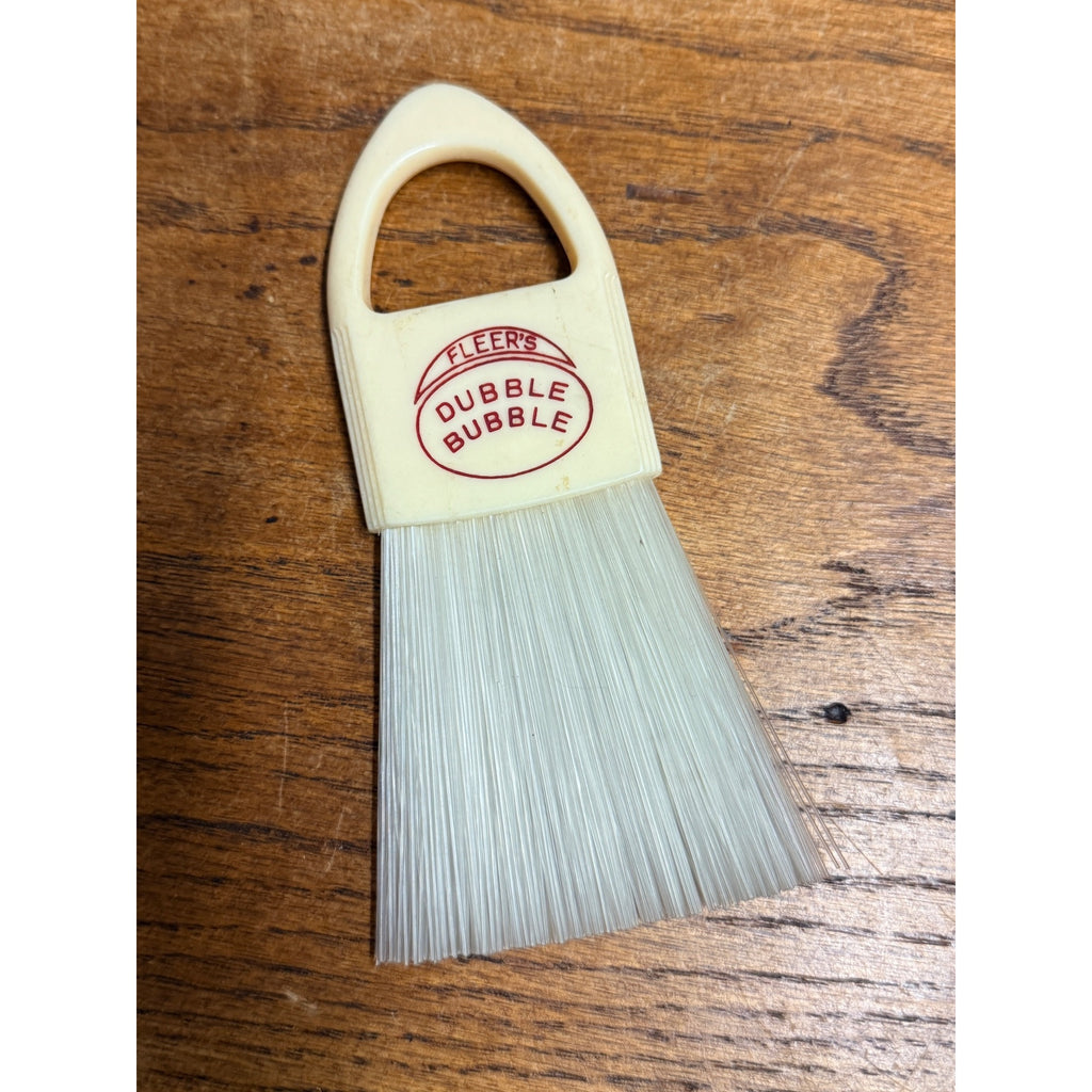 Vintage Fleer's Double Dubble Bubble Baseball Umpire Plate Brush Gum Ad RARE