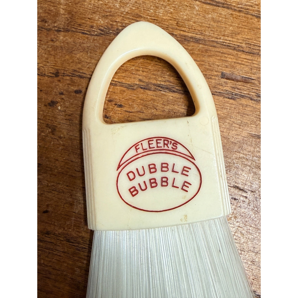 Vintage Fleer's Double Dubble Bubble Baseball Umpire Plate Brush Gum Ad RARE
