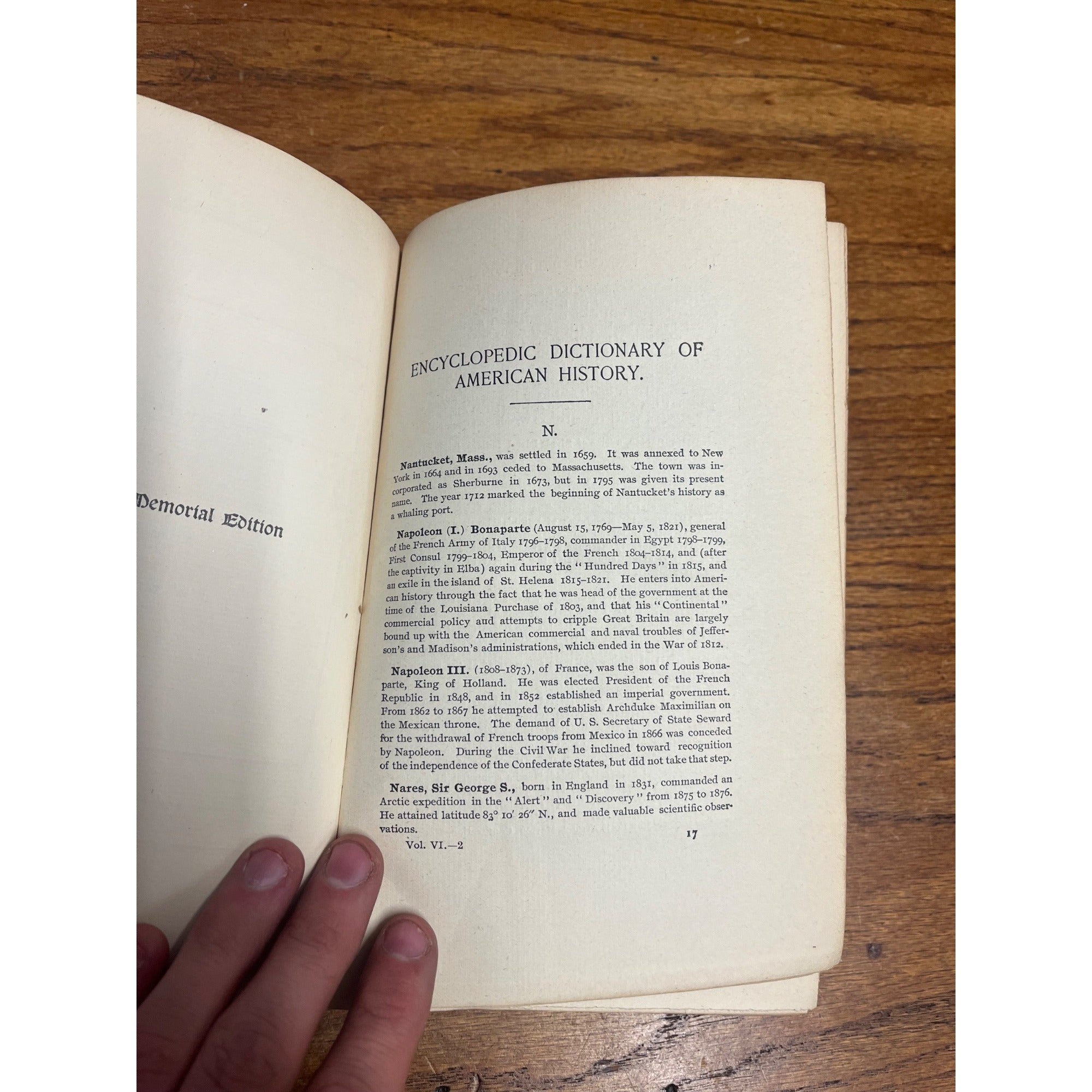Vintage Dictionary of American History Volume II (2) N to Z Hardcover Book McKinley Memorial Edition 1901 Encyclopedic