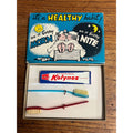 Vintage Healthy Habit Morn & Nite Novelty Gag Gift Humor Prank Box Toothbrush
