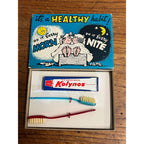 Vintage Healthy Habit Morn & Nite Novelty Gag Gift Humor Prank Box Toothbrush