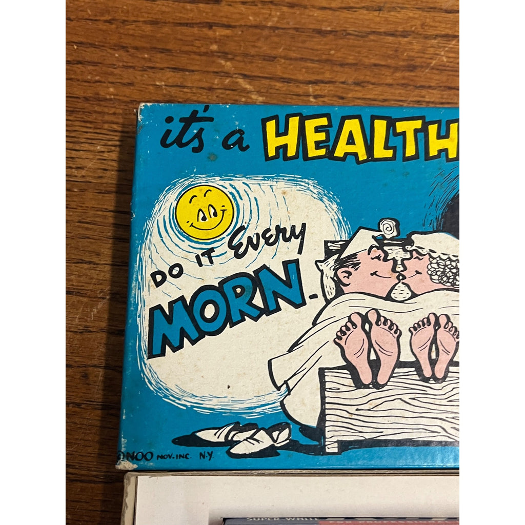 Vintage Healthy Habit Morn & Nite Novelty Gag Gift Humor Prank Box Toothbrush