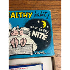 Vintage Healthy Habit Morn & Nite Novelty Gag Gift Humor Prank Box Toothbrush