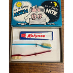 Vintage Healthy Habit Morn & Nite Novelty Gag Gift Humor Prank Box Toothbrush