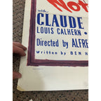 Vintage 1960s Alfred Hitchcock NOTORIOUS One-Sheet Original Movie Poster 27x41