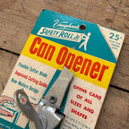 Vintage NOS Vaughan Safety Roll Jr Can Opener on Store Display Card Chicago USA
