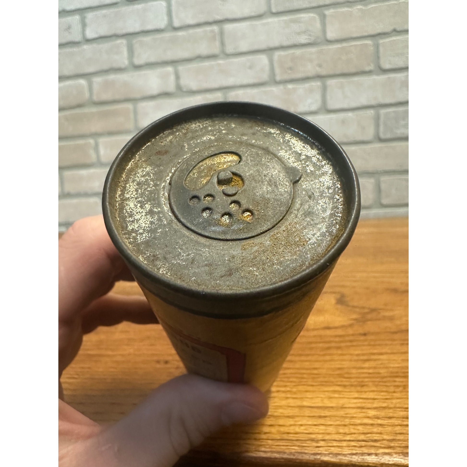 Petring’s Trumpet Brand Tumeric Spice Tin Round Cardboard St Louis Missouri