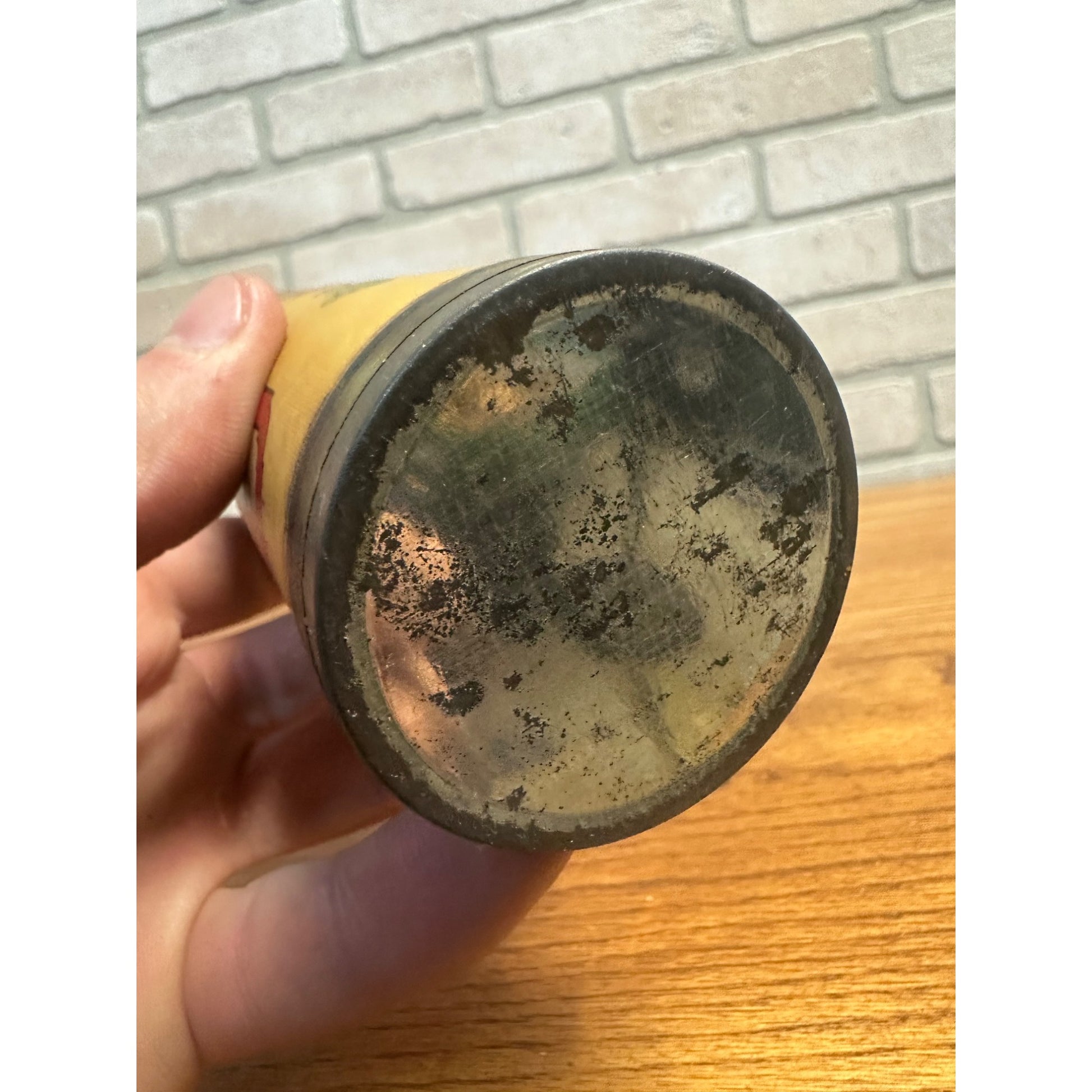 Petring’s Trumpet Brand Tumeric Spice Tin Round Cardboard St Louis Missouri