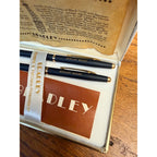 Vintage Mercury Marine Outboards Pen & Pencil Set --Bradley Black Gold - w/ Box
