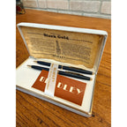 Vintage Mercury Marine Outboards Pen & Pencil Set --Bradley Black Gold - w/ Box