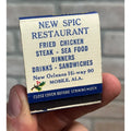 Vintage 1930s New Spic Resturant - Mobile Alabama AL - FULL Matchbook