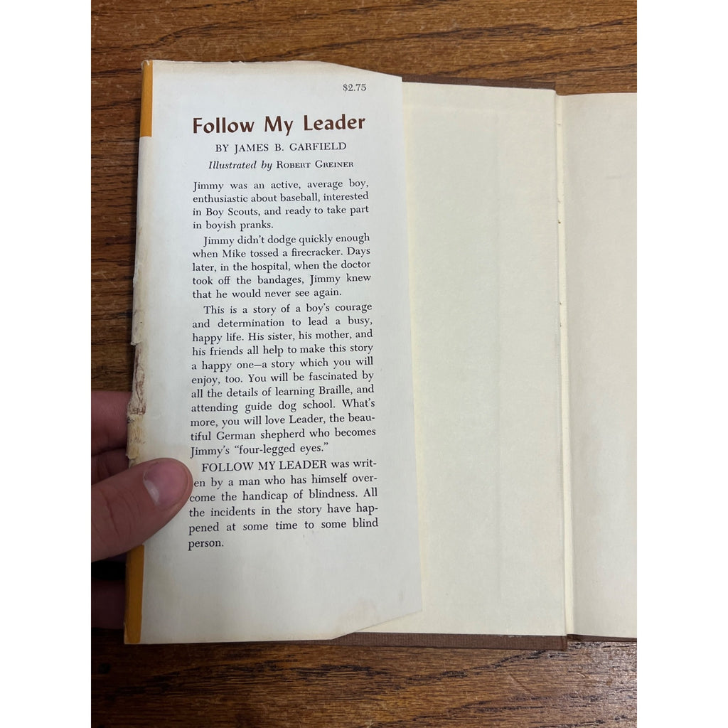 1958 FOLLOW MY LEADER by James B Garfield Weekly Reader Viking HB