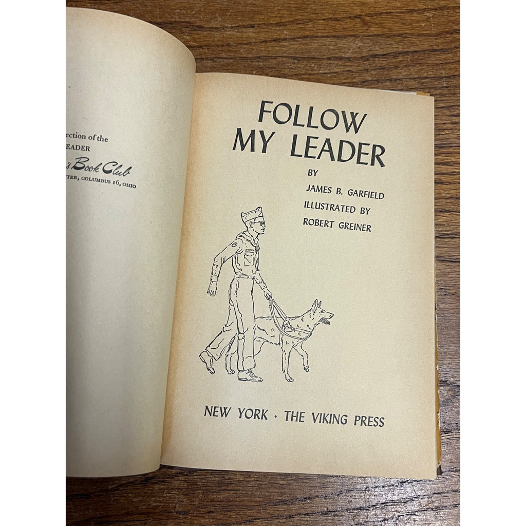 1958 FOLLOW MY LEADER by James B Garfield Weekly Reader Viking HB