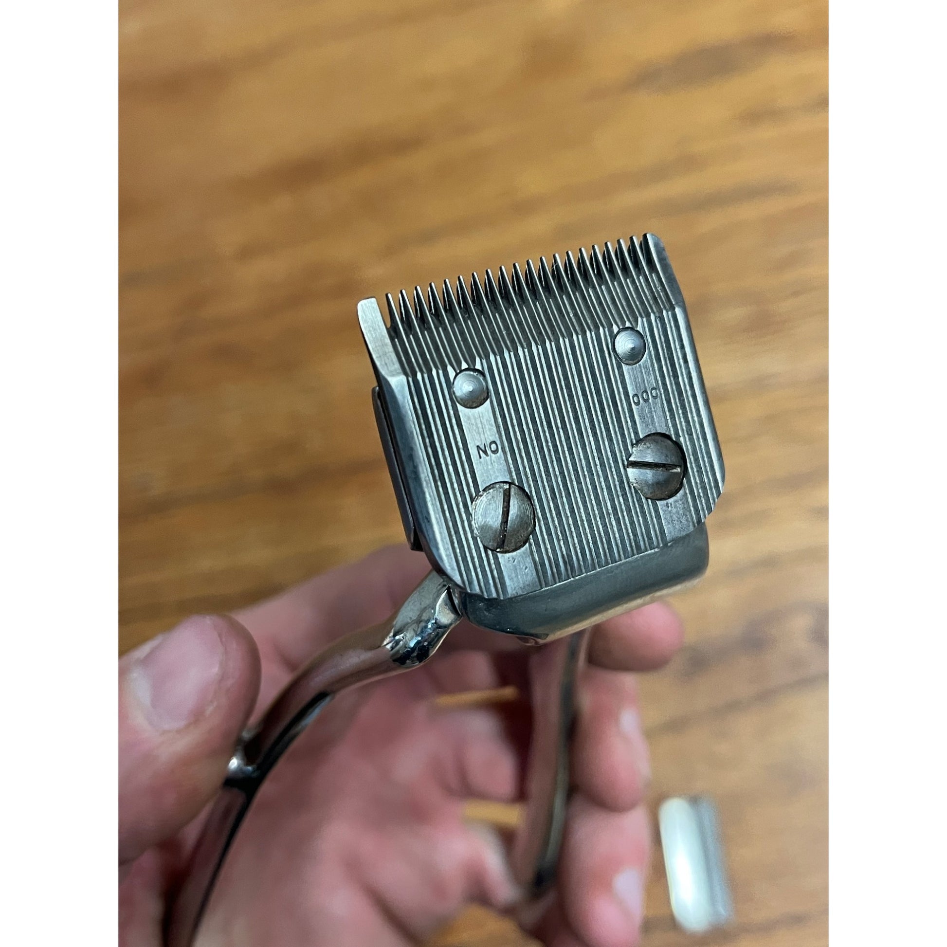 Vintage Hand Held Squeeze Metal Barber Clippers Trimmers Sta-Sharp - Works