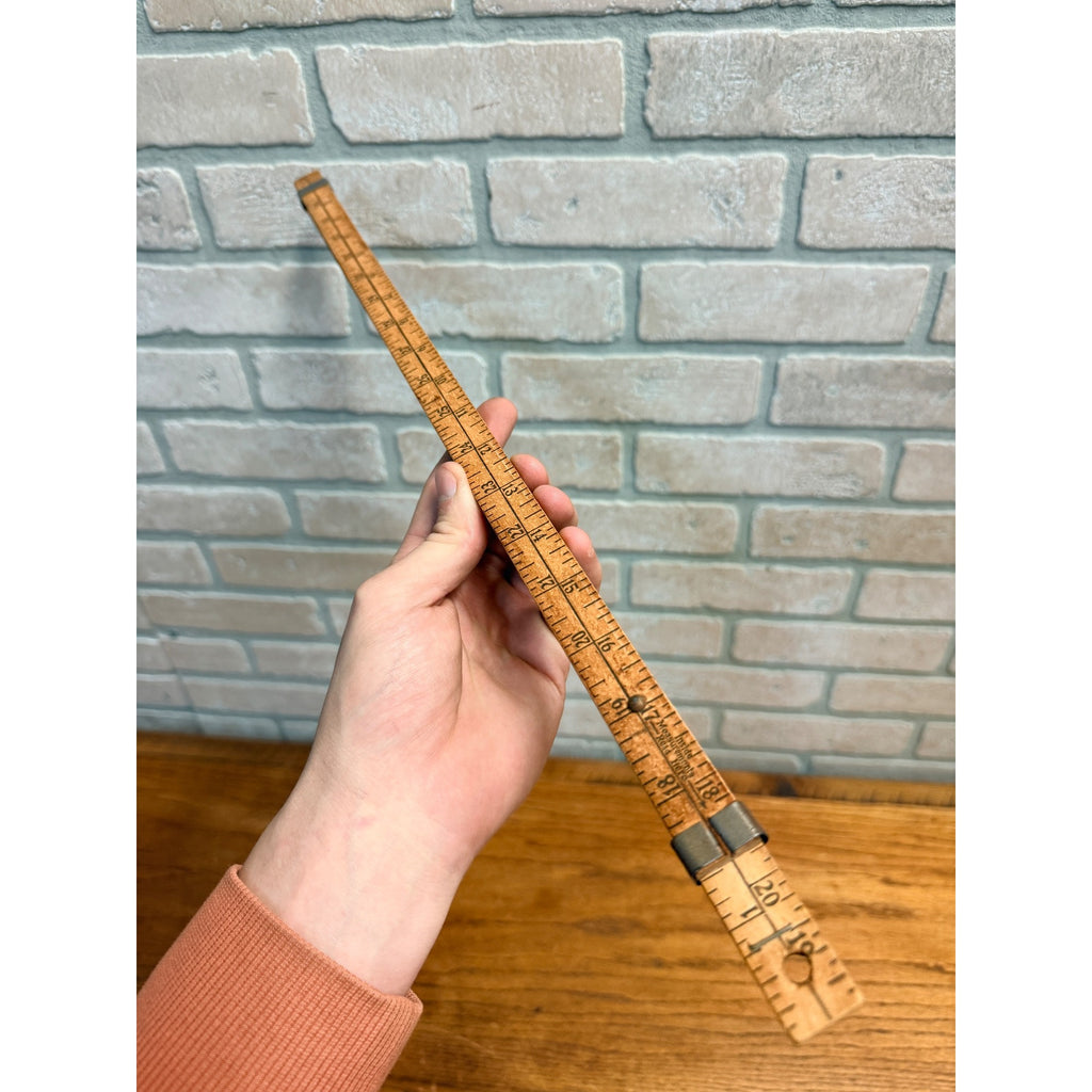 Vintage Shroeder Dairy West Bend Wisconsin Yardstick Advertising 36"