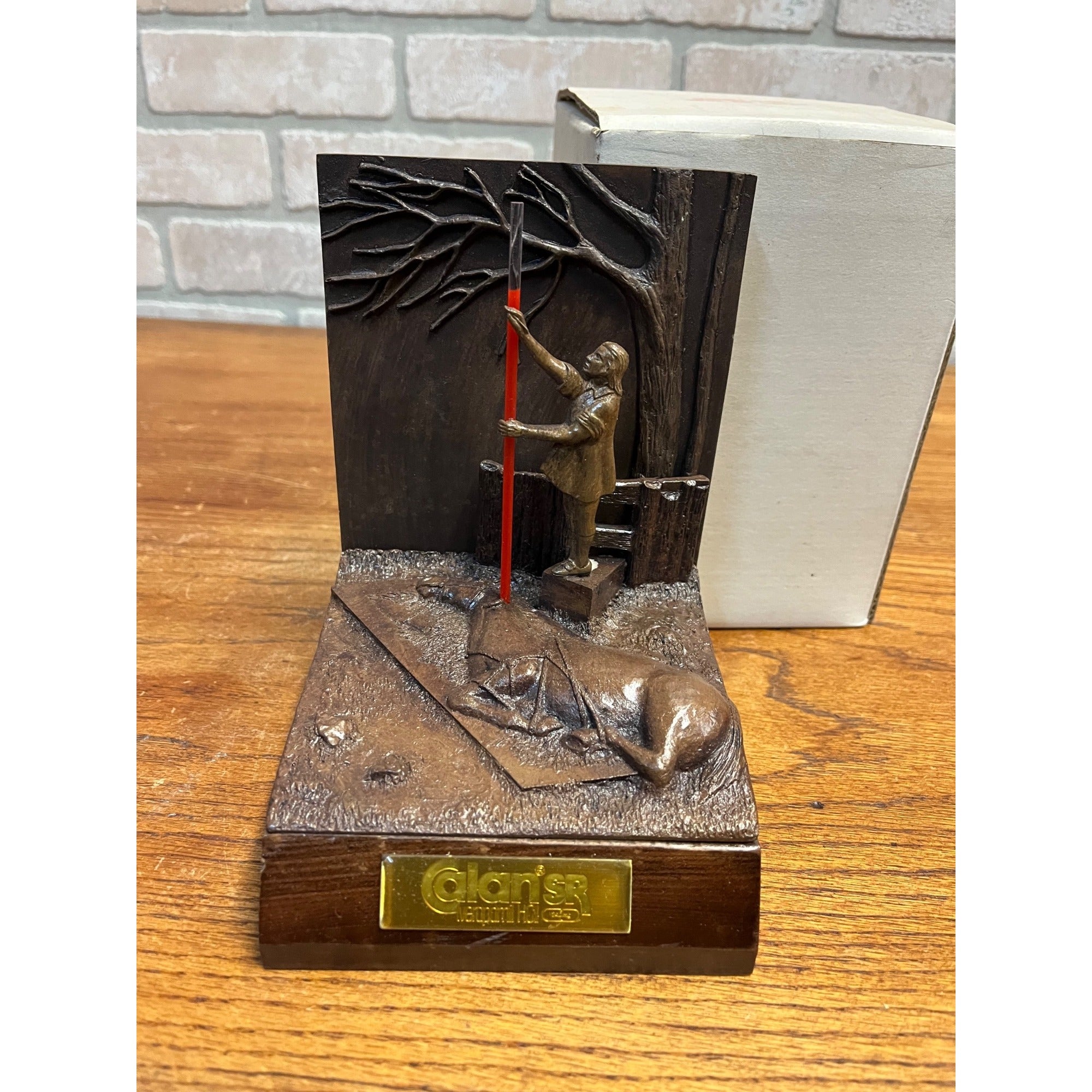 Vintage RARE Pharmaceutical Rep Calan SR Verapamil LTD ED Sculpture-Bookend