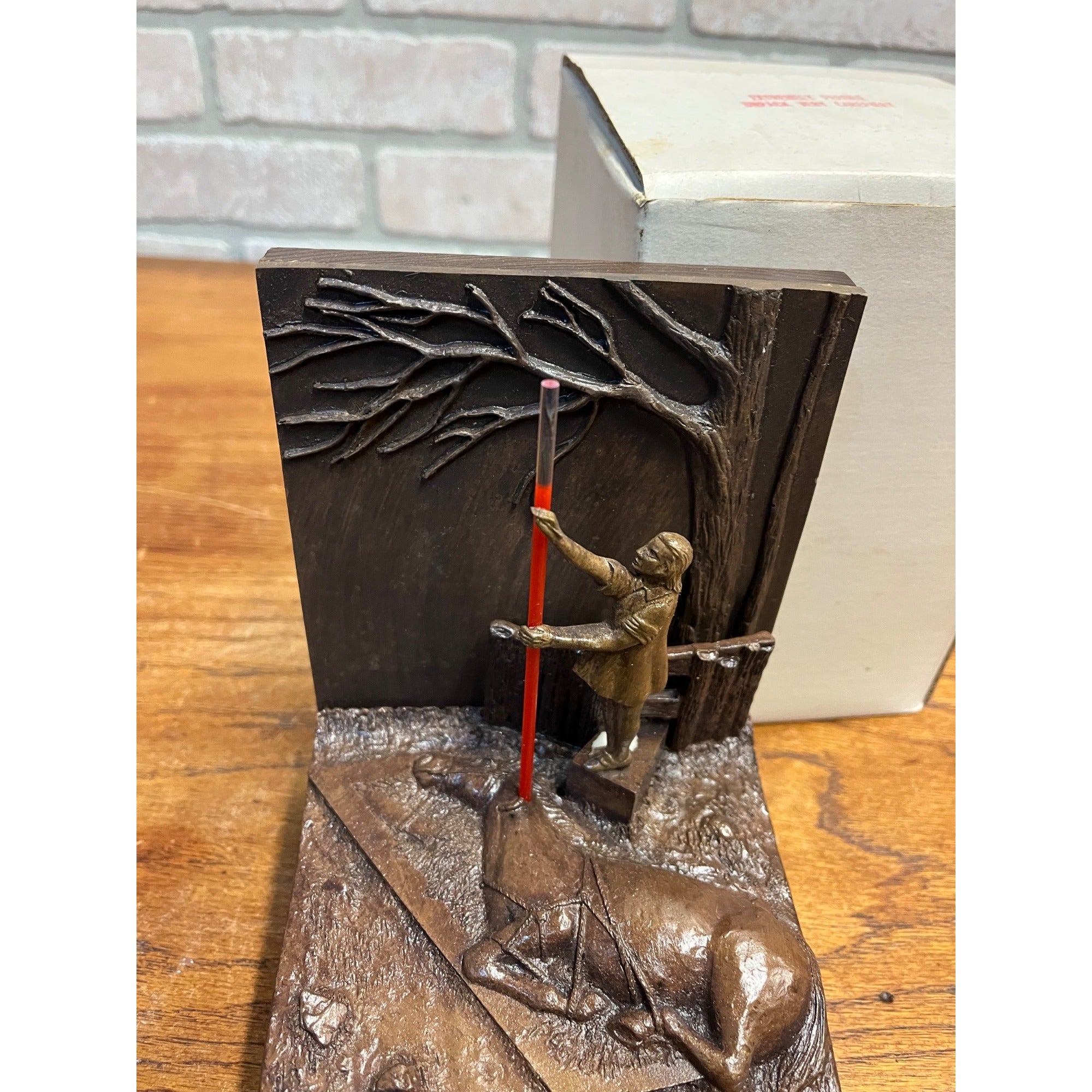 Vintage RARE Pharmaceutical Rep Calan SR Verapamil LTD ED Sculpture-Bookend
