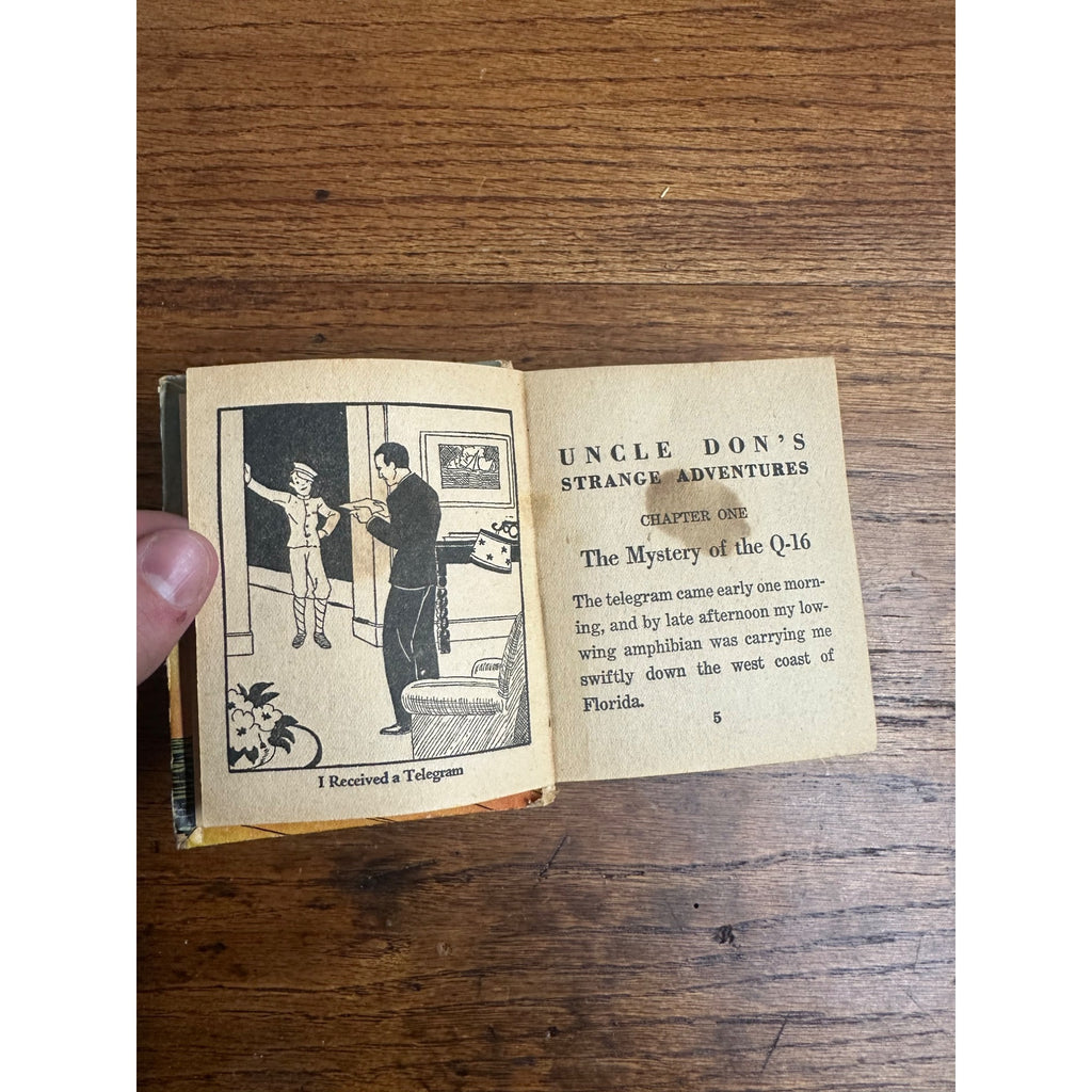 Vintage 1936 Uncle Don's Strange Adventures Big Little Book Whitman #1114 HC