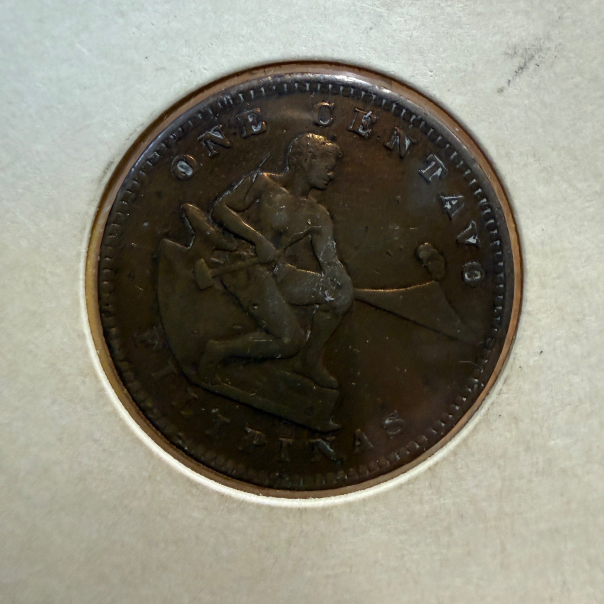 1905 US Philippines One Centavo Coin Great Condition Circulated