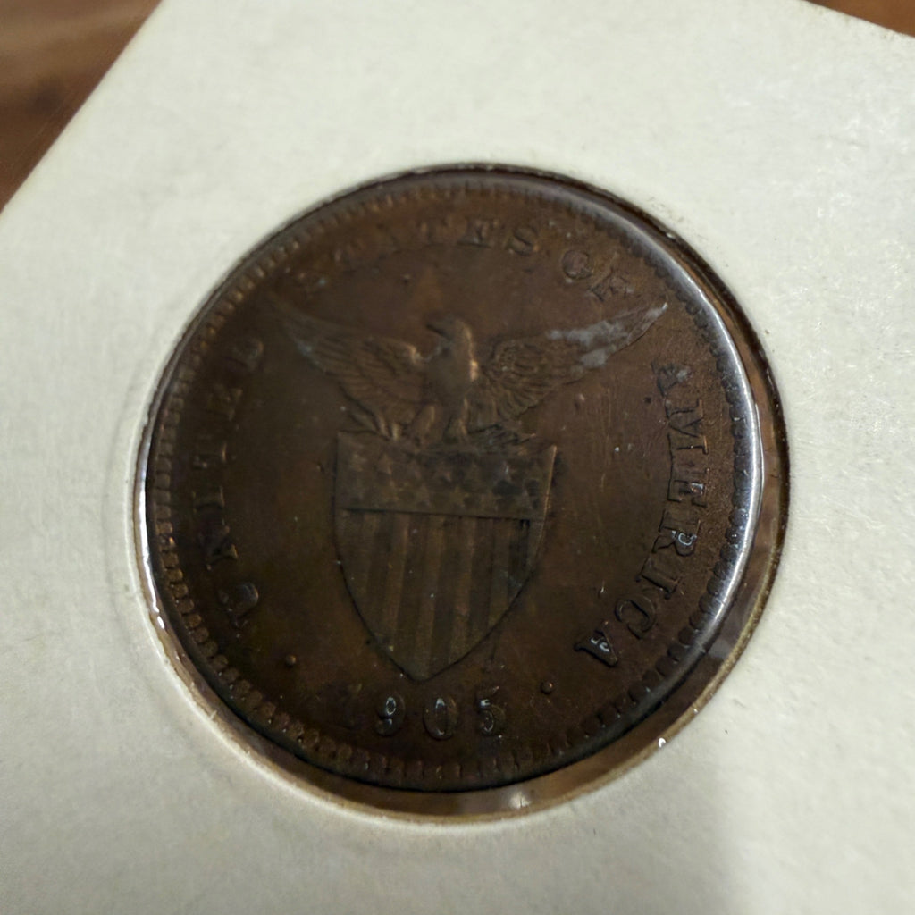 1905 US Philippines One Centavo Coin Great Condition Circulated