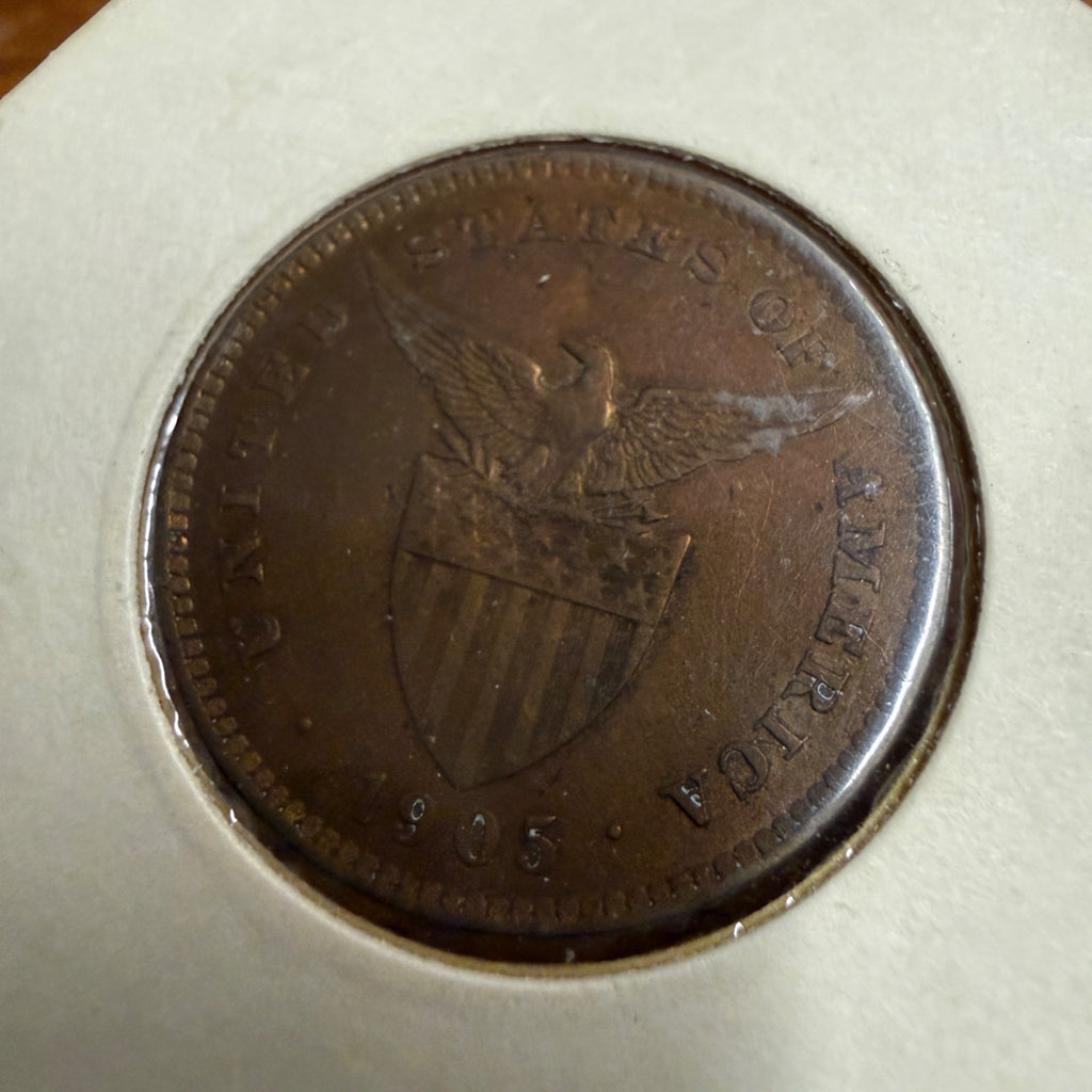 1905 US Philippines One Centavo Coin Great Condition Circulated