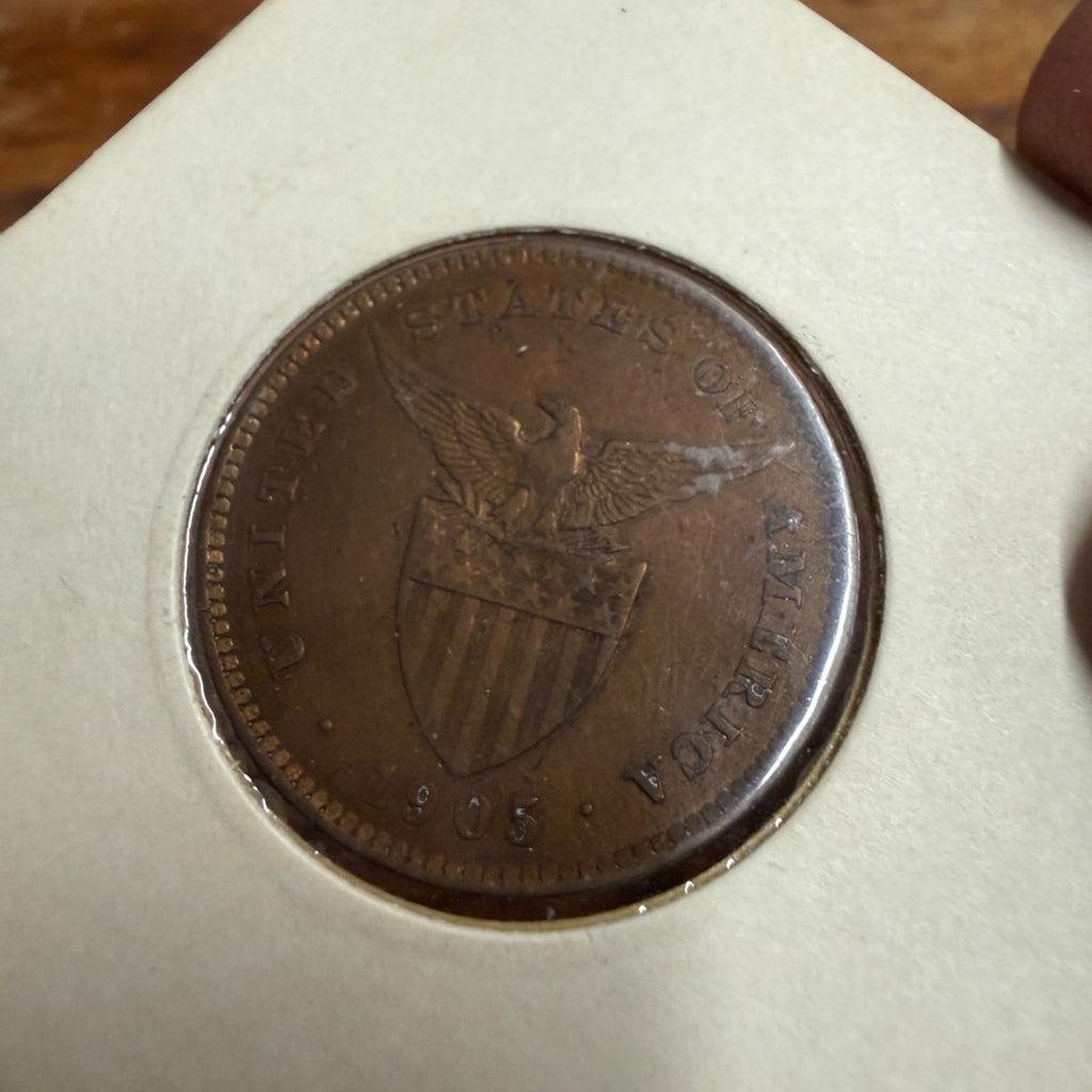 1905 US Philippines One Centavo Coin Great Condition Circulated