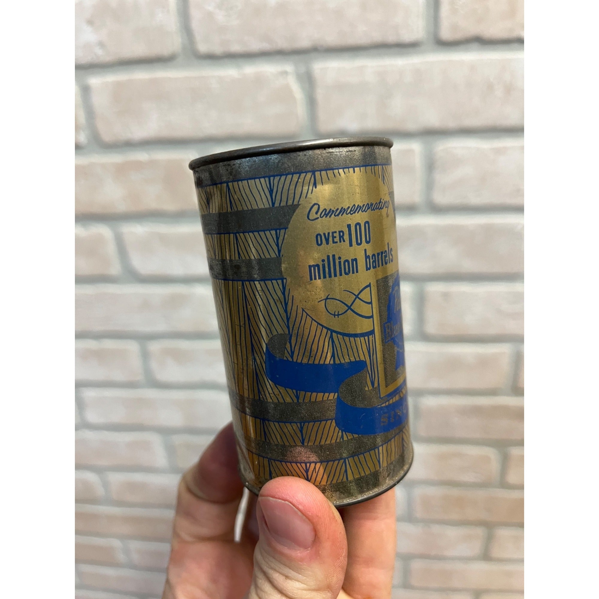 Vintage Pabst Blue Ribbon Beer 100 Million Barrel Commemorative Coin Bank