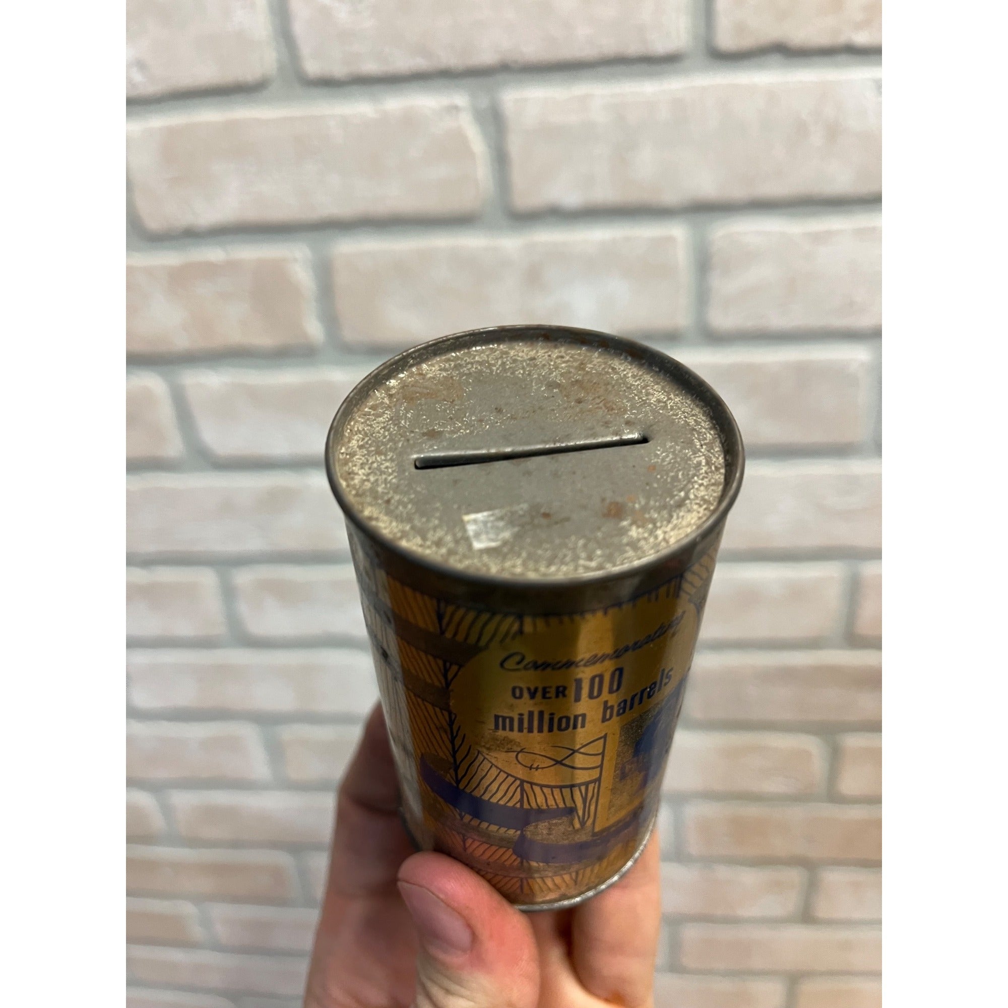 Vintage Pabst Blue Ribbon Beer 100 Million Barrel Commemorative Coin Bank