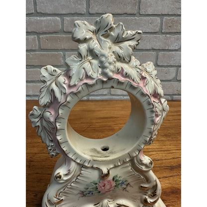 Vintage Porcelain Mantel Shelf Clock Frame Fits 3-1/4" Dia Ansonia? Thomas?