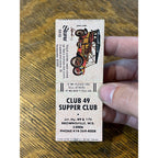 Vintage FULL Matchbook Advertising - Club 49 Supper Club - Brownsville, Wis.