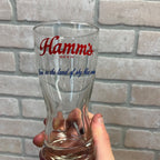 Vintage Hamm's Beer Pilsner 5.25"  Glasses Lot (2) Land of Sky Blue Waters