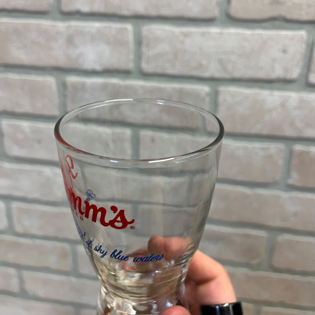 Vintage Hamm's Beer Pilsner 5.25"  Glasses Lot (2) Land of Sky Blue Waters