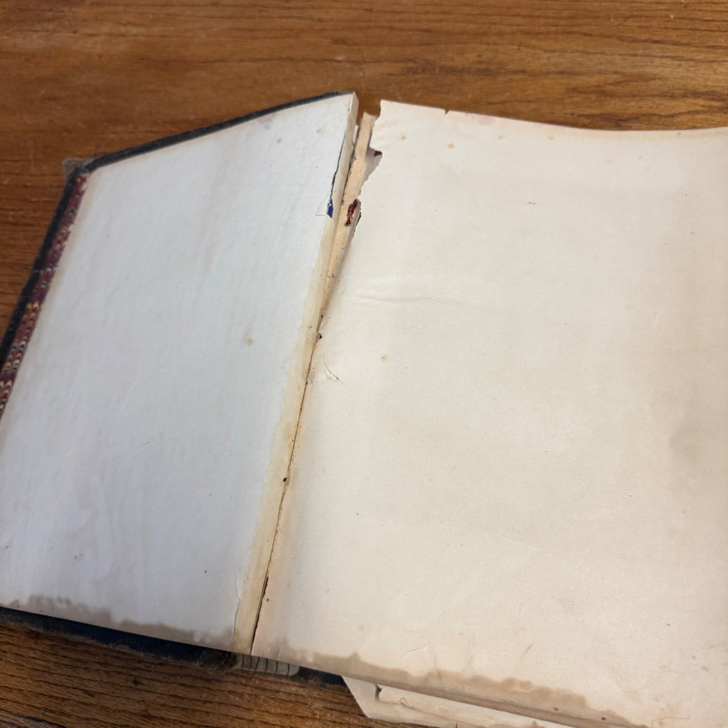 Antique 1870s Large Ornate Catholic Bible Old New Testament w/Ancestral Records