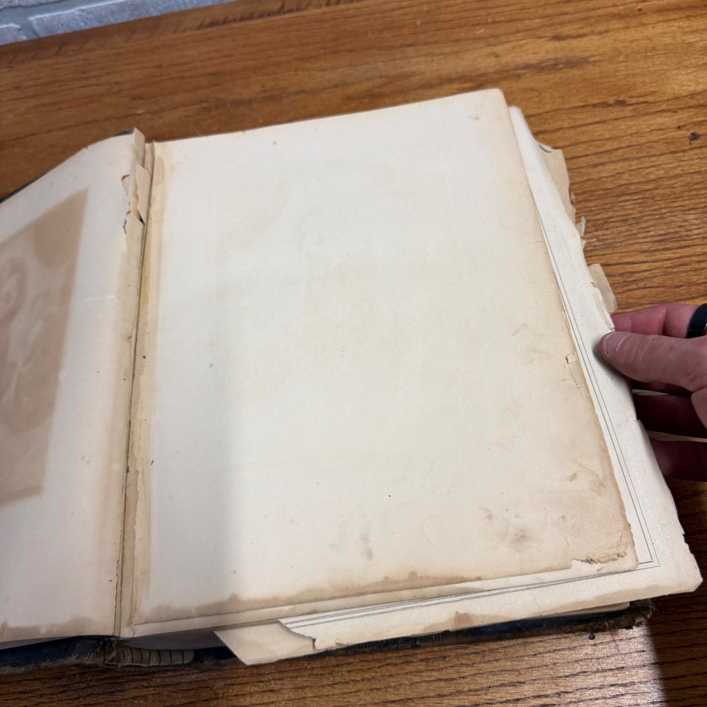 Antique 1870s Large Ornate Catholic Bible Old New Testament w/Ancestral Records