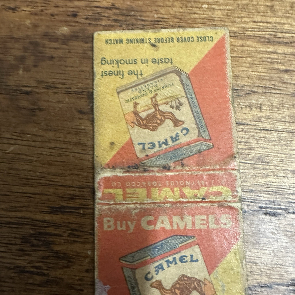Vintage Buy Camel Cigarettes Cigar Matchbook Cover Advertising