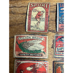 RARE Vintage 1920s Match Book Safety Matches Covers Lot Green Hat Seagull Cicada