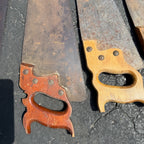 Antique Vintage Huge Lot Carpenter Hand Saws Sheffield H. Disston G.H. Bishop