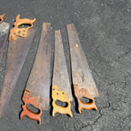Antique Vintage Huge Lot Carpenter Hand Saws Sheffield H. Disston G.H. Bishop