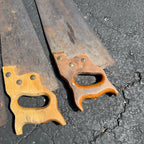 Antique Vintage Huge Lot Carpenter Hand Saws Sheffield H. Disston G.H. Bishop