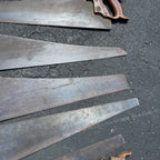 Antique Vintage Huge Lot Carpenter Hand Saws Sheffield H. Disston G.H. Bishop