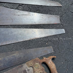 Antique Vintage Huge Lot Carpenter Hand Saws Sheffield H. Disston G.H. Bishop
