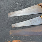 Antique Vintage Huge Lot Carpenter Hand Saws Sheffield H. Disston G.H. Bishop
