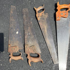 Antique Vintage Huge Lot Carpenter Hand Saws Sheffield H. Disston G.H. Bishop