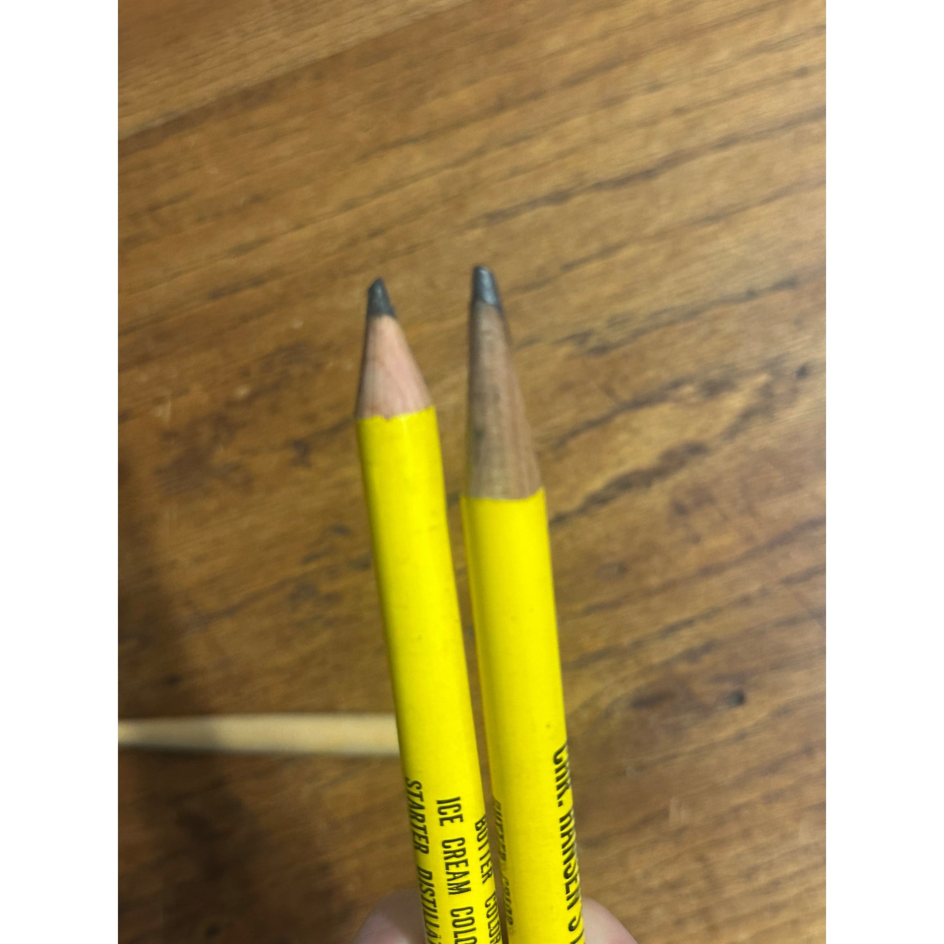 Vintage Hansen's Laboratory Milwaukee Lot (2) Advertising Pencils Butter Cheese