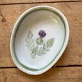 Buchan Thistle Serving  Scotland Stoneware Pottery Spoon Rest
