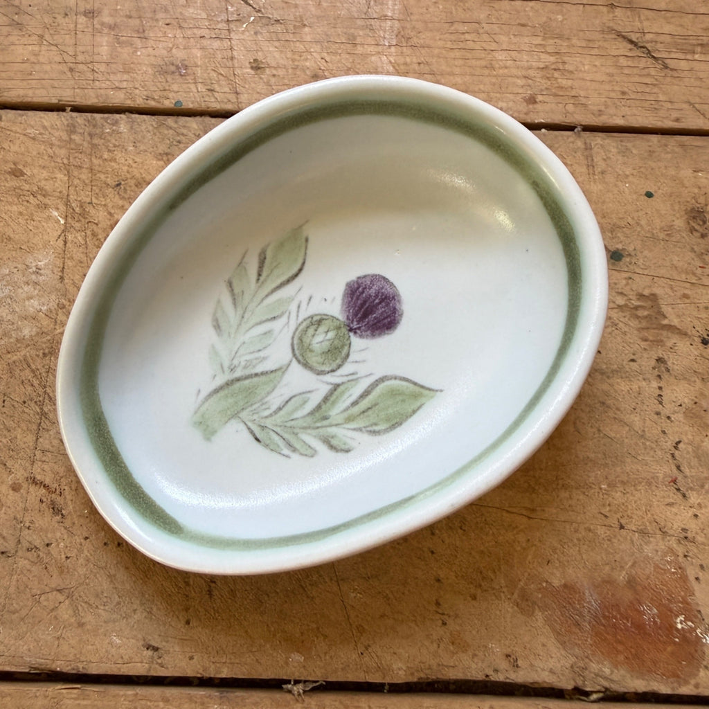 Buchan Thistle Serving  Scotland Stoneware Pottery Spoon Rest