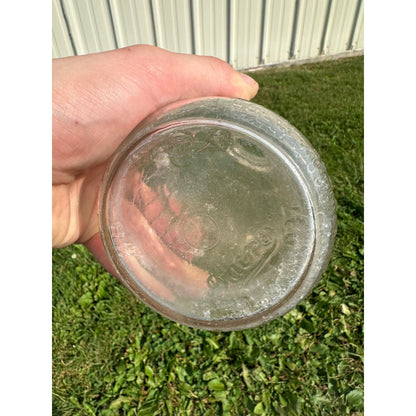 Vintage BIRELEYS Clear Embossed Quart Soda Orange Drink Bottle