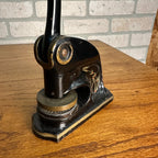 Antique Cast Iron Notary Stamp Seal -Elderon Wis Ginseng Co