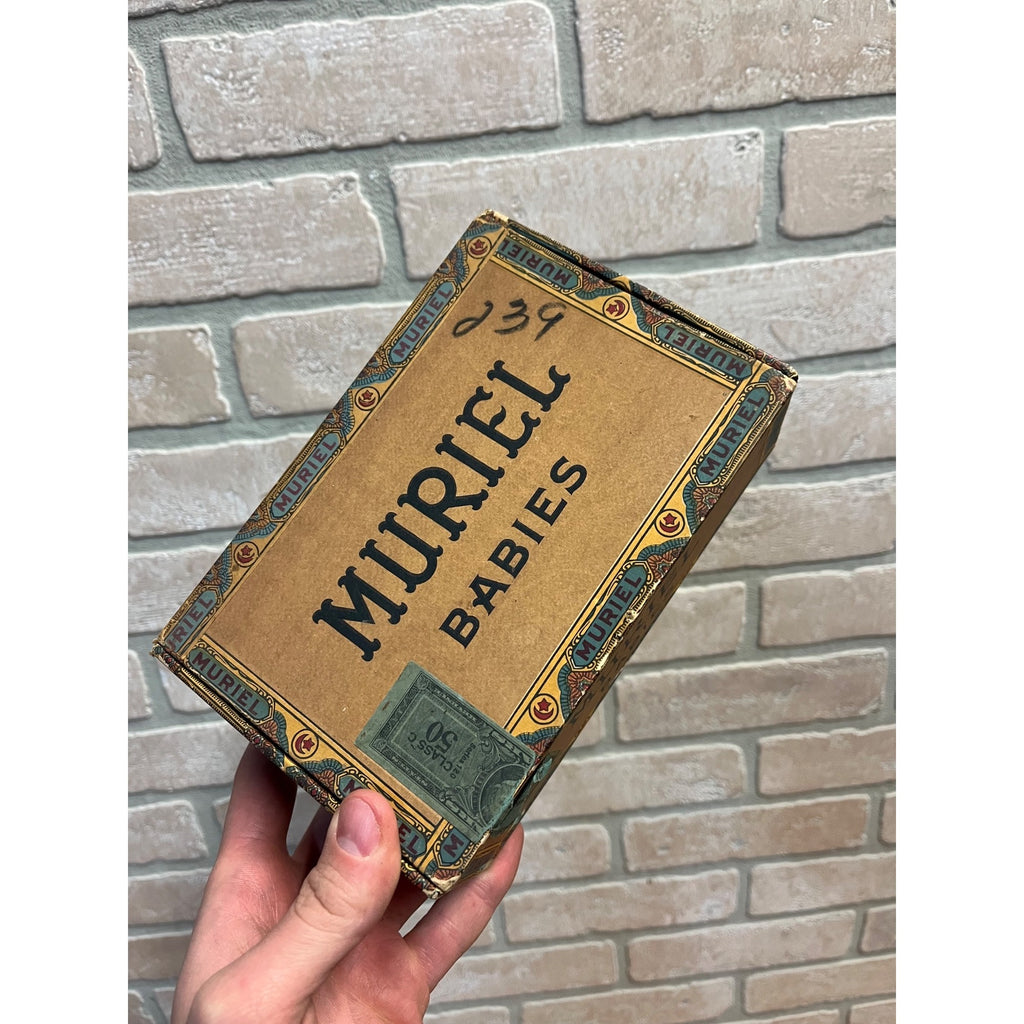 Vintage Muriel “Babies” Mild Cigar Box 5 Cents Advertising Store Display Pressed